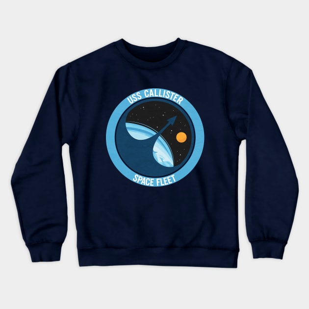 Retro Space Fleet Crewneck Sweatshirt by Plan8